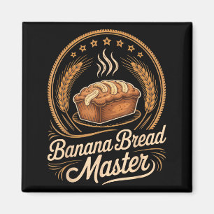 Imã Pão de Banana Mestre Padeiro Chef Humor Outono Pan