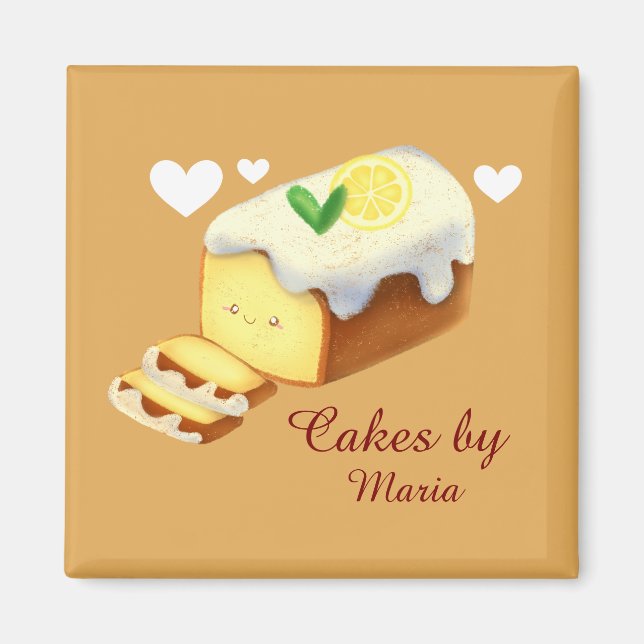 Imã Pão De Bolo Lemon Loaf Com Grito (Frente)