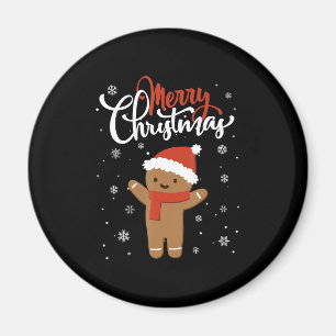 Imã Pão de gengibre de natal feliz biscoito de nata