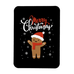 Ímã Pão de gengibre de natal feliz biscoito de nata