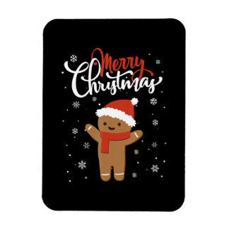 Ímã Pão de gengibre de natal feliz | biscoito de natal