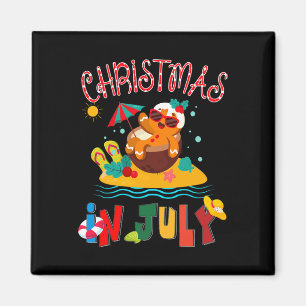 Imã Pão de Gengibre Natal Em Julho Festa de Praia de V
