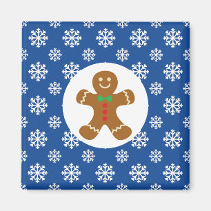 Imã Pão de Natal / Pão de inverno Homem de Neve Flocos