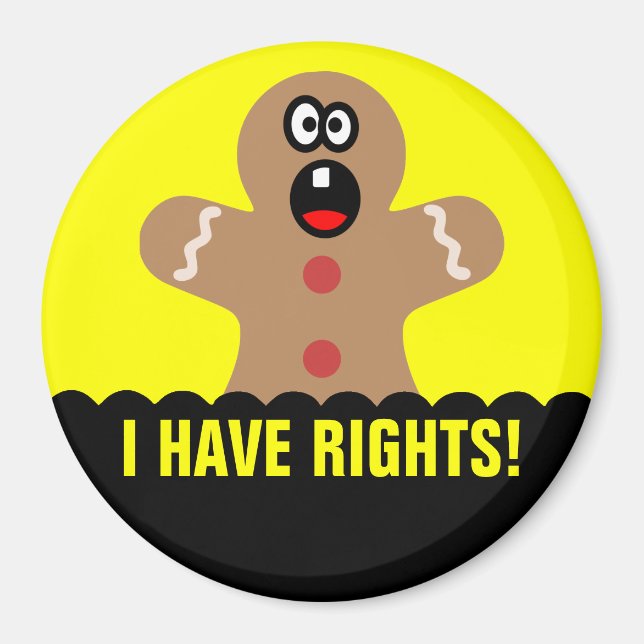 Imã Pão-de-Pão Assustado Homens dos Melhores Convidado (Frente)