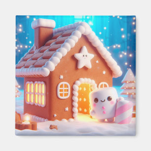 Imã Pão-de-Pão-Marshmallow de Natal