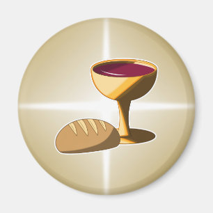 Imã Pão e Vinho A última comuna de Páscoa de jantar