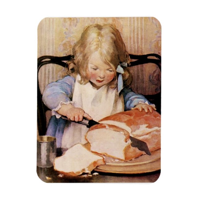 Ímã Pão fresco de Jessie Willcox Smith (Vertical)