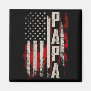 Imã PAPA Avô Patriótico Bandeira Americana Dia dos Pai