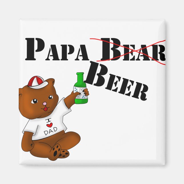 Imã Papa Beer Magnet (Frente)
