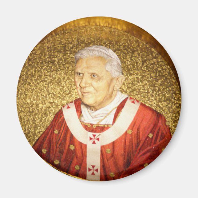 Imã Papa Bento XVI Magneta do mosaico (Frente)