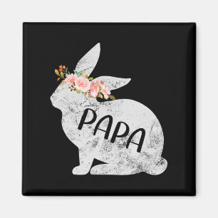Imã Papa Bunny Matando Família Floral Bunny Coelho Eas