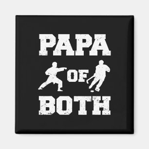 Imã Papá De Hóquei Engraçado E Papá De Karate