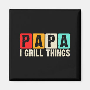 Imã Papa do Churrasco Eu Grelho Coisas Culinária de Qu
