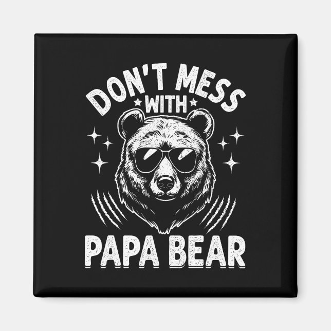 Imã Papá Engraçado Urso Don&# para Mess com Papa Urso (Frente)