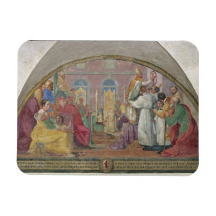 Ímã Papa Eugene IV que Consecrating o convento de San