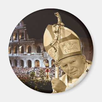 Imã Papa João Paulo II Bênção Magneta