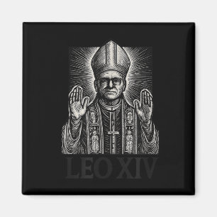Imã Papa Leão Xiv Xilogravura Gravura Católica Romana
