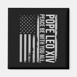 Imã Papa Leo Xiv 14 Primeiro Papa Americano Flag Vin