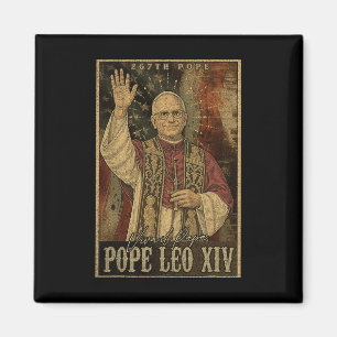 Imã Papa Leo Xiv 14 Primeiro Papa Americano Flag Vin