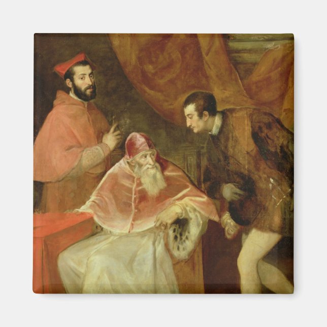 Imã Papa Paulo III e seus sobrinhos, 1545 (Frente)