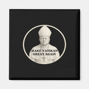 Imã Papa Trump Engraçado Trump Vaticano Cristão Retro 