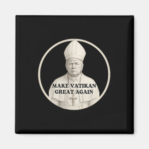 Imã Papa Trump Engraçado Trump Vaticano Cristão Retro