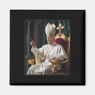 Imã Papa Trump Engraçado Trump Vaticano Cristão Retro