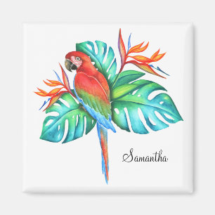 Imã Papagaio Tropical Personalizado
