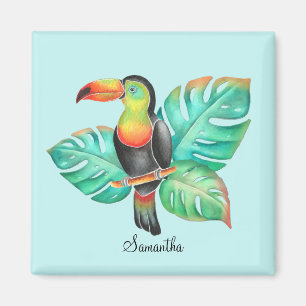 Imã Papagaio Turiano Tropical Personalizado