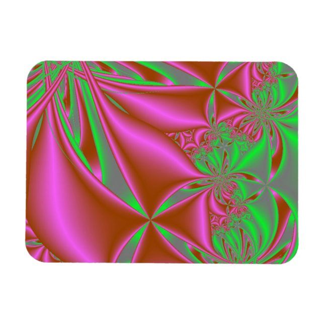 Ímã Papagaios Rosa Com Verde (Horizontal)