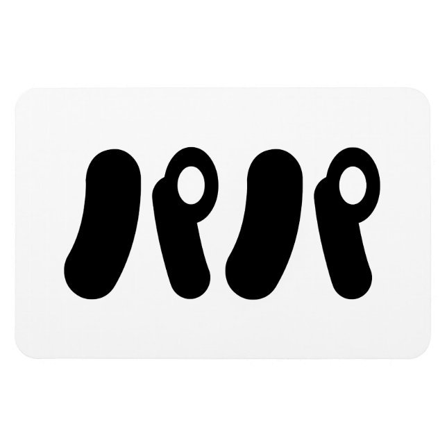 Ímã Papai パ パ japonês | Língua Nihongo (Horizontal)