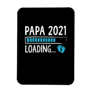 Ímã Papai 2021 Carregando Anúncio de Gravidez