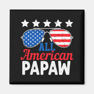 Imã Papai Americano Retro 4 De Julho Patriótico