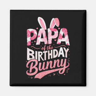Imã Papai do Coelho de Aniversário Família Festa Combi