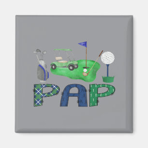 Imã Papai do Menino de Aniversário Buraco Em Um Golfe