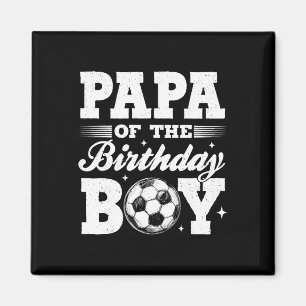 Imã Papai do Menino de Aniversário Futebol Família Com