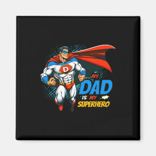 Imã Papai é meu Super-Herói Crianças Camiseta do Dia d