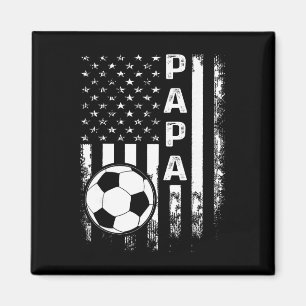 Imã Papai Futebol Bandeira Americana Vintage Natal Xma