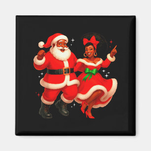 Imã Papai Noel africano dançando Sr Sra Claus África A