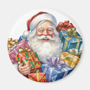 Imã Papai Noel Alegre Natal Tradicional