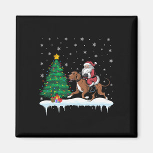 Imã Papai Noel Andando Coonhound Boys Meninas Crianças