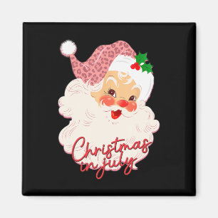 Imã Papai Noel Antigo Natal Em Julho Rosa Verão 