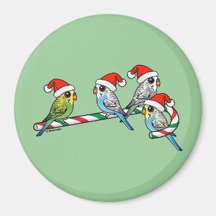 Imã Papai noel Budgies do bastão de doces