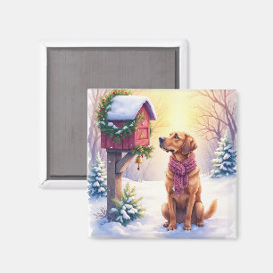 Imã Papai Noel Caixa de Correio Country Bloodhound Aqu