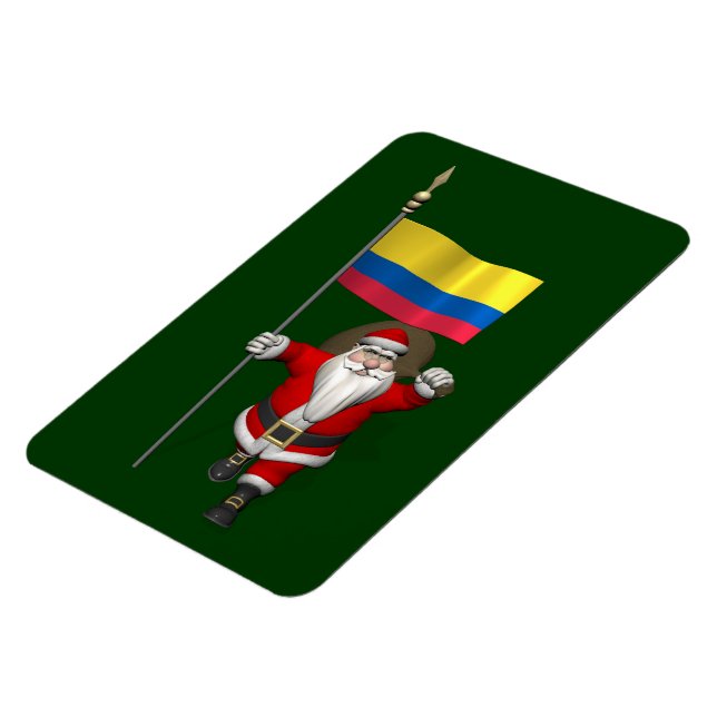 Ímã Papai Noel Com Alferes Da Colômbia (Left Side)