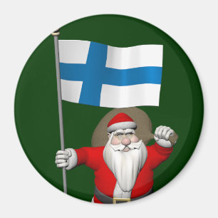 Imã Papai Noel Com Alferes Da Finlândia
