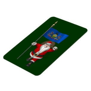 Ímã Papai Noel Com Alferes Da Pensilvânia