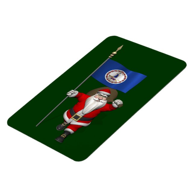 Ímã Papai Noel Com Alferes Da Virgínia (Left Side)