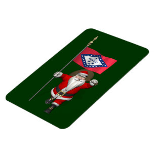 Ímã Papai Noel Com Alferes De Arkansas