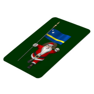 Ímã Papai Noel Com Alferes De Curaçau